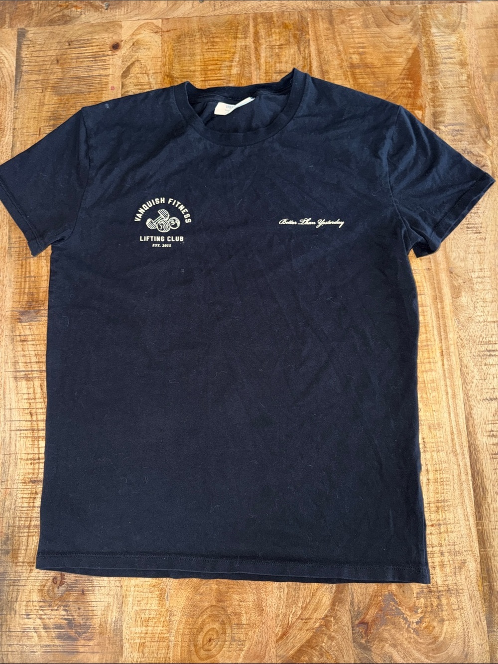 Vanquish Fitness Black Short-Sleeve Crewneck T-Shirt